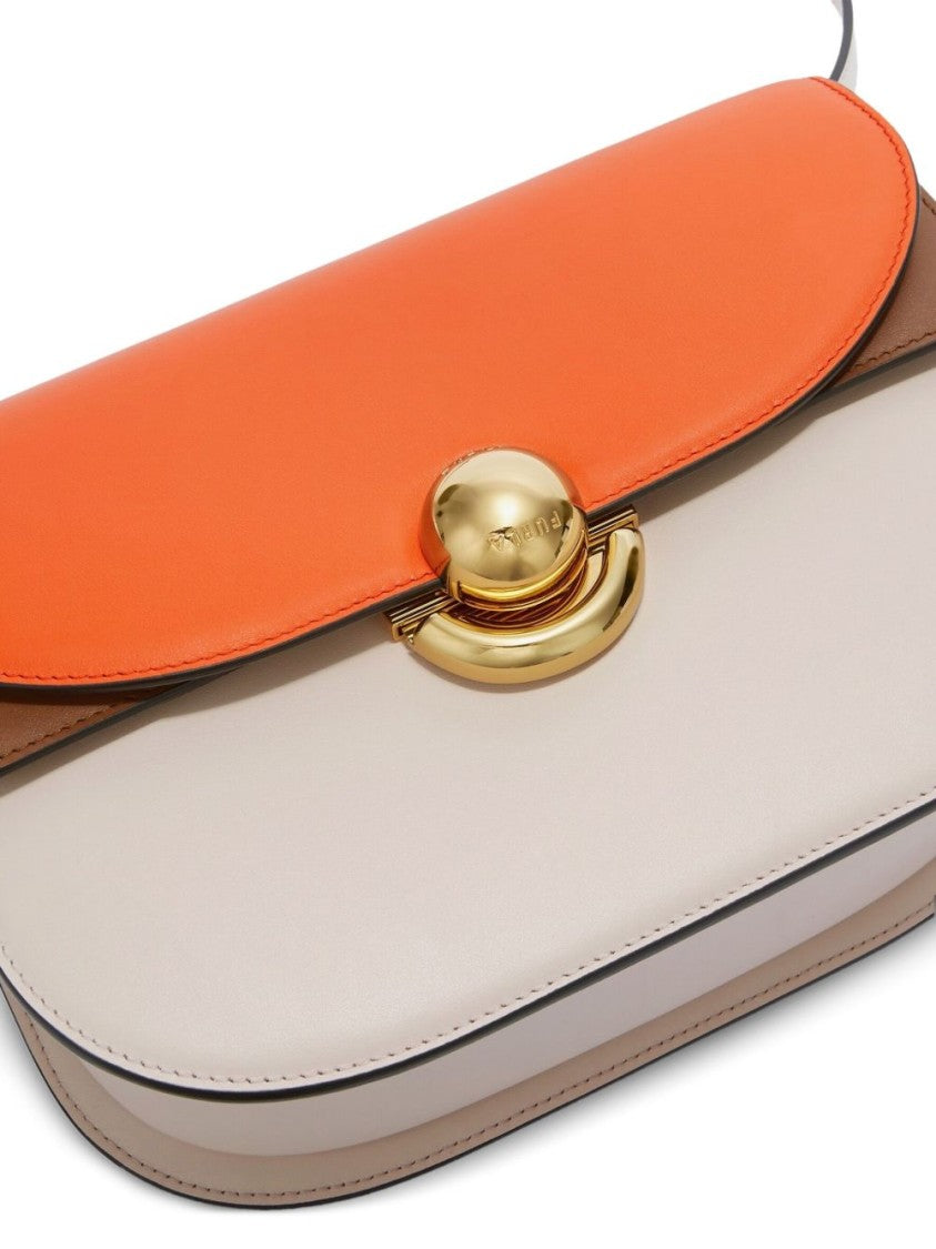 Furla Structured Shoulder Bag With Foldover Top