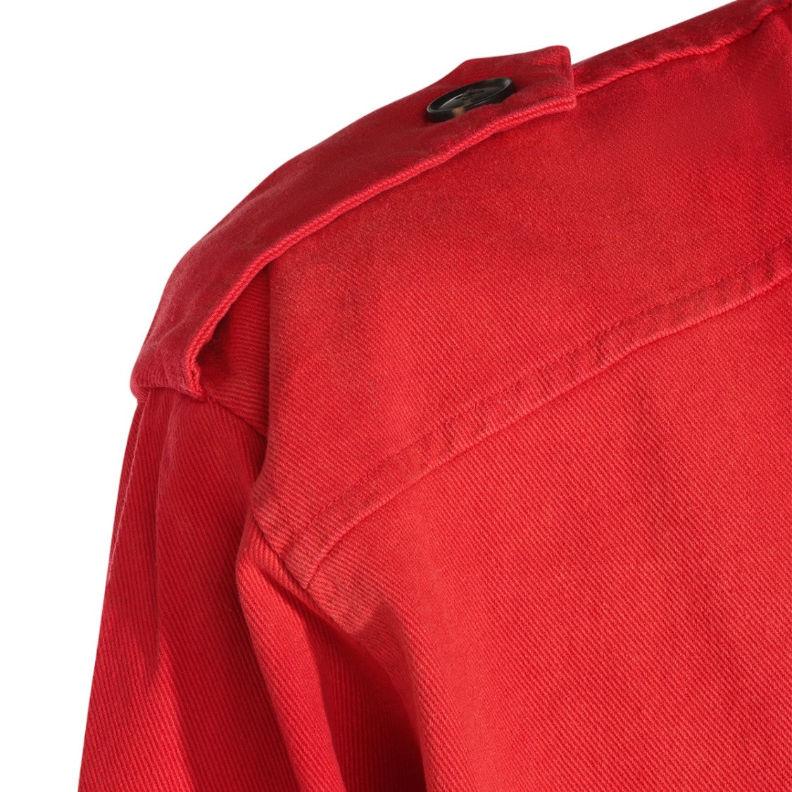 Found Structured Red Jacket With Toggle Closures