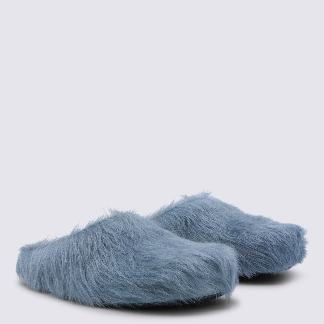 Marni Light Blue Leather Sandals