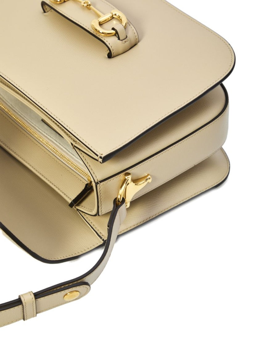 Gucci Structured Shoulder Bag With Gold-Tone Horsebit Detail