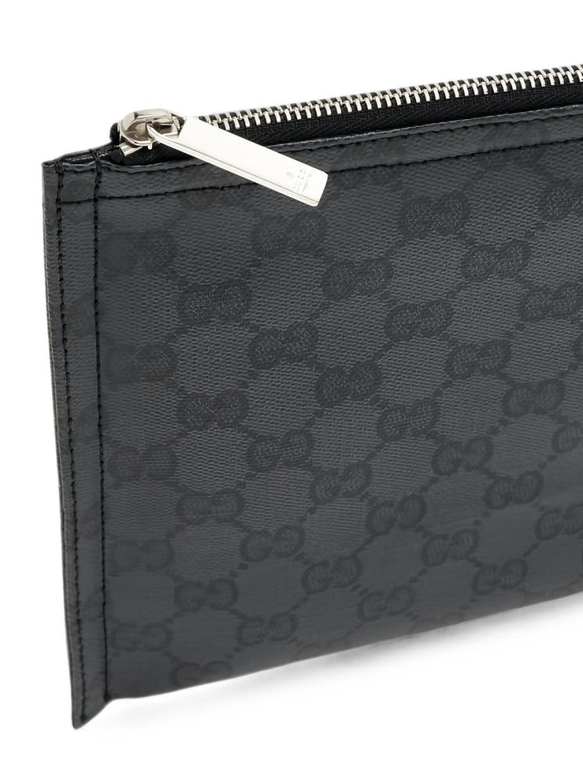 Gucci Rectangular Black Monogram Shoulder Bag