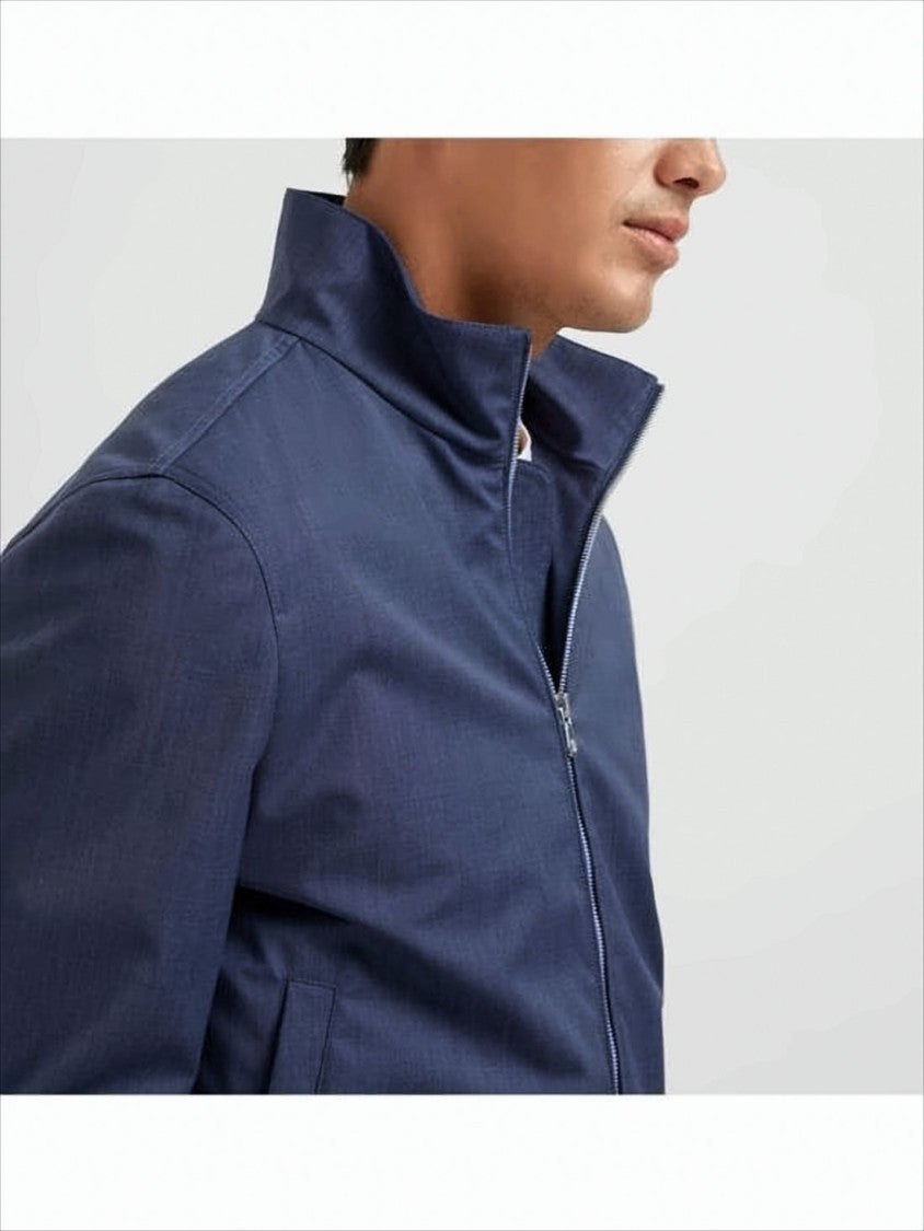 Brunello Cucinelli High Stand Collar Casual Jacket