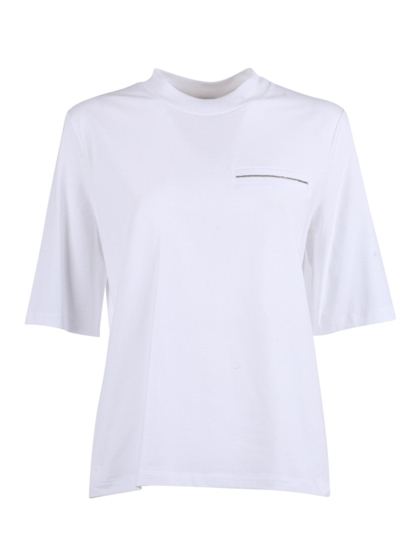 Peserico White Boxy Blouse
