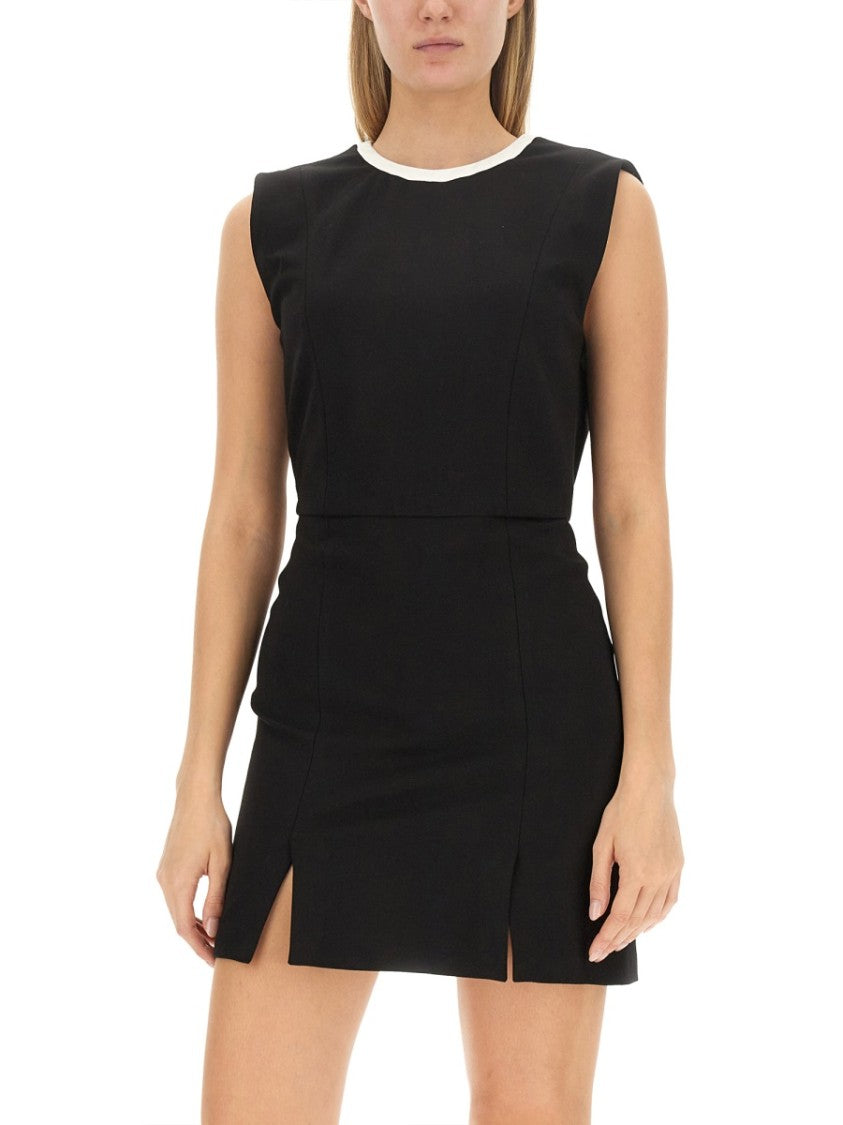 Msgm Mini Cut Out Dress