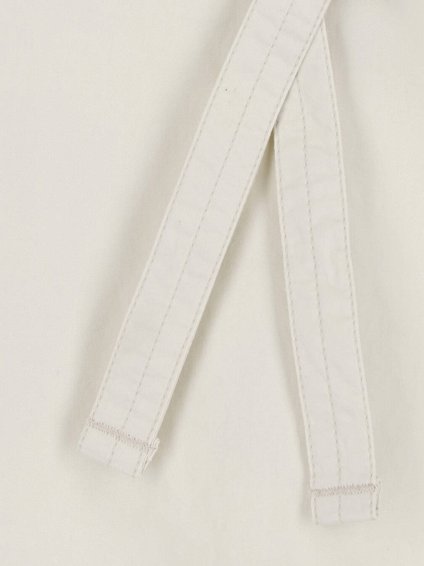 Lemaire White High Neck Extended Tie Top