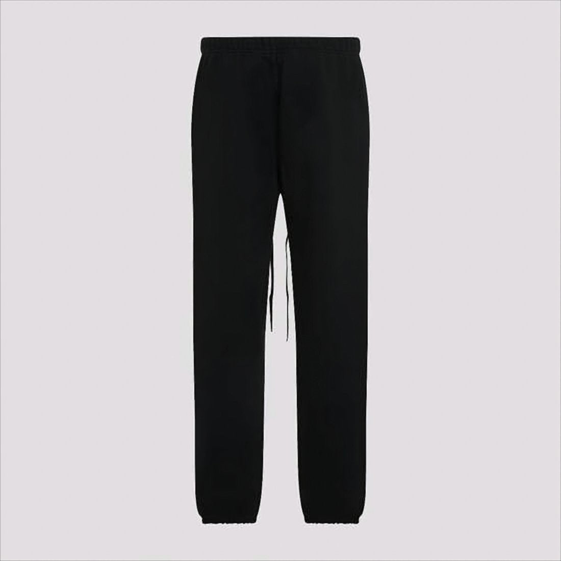 Fear Of God Tapered Black Jogger Pants With Adjustable Drawstring And Elastic Cuffs