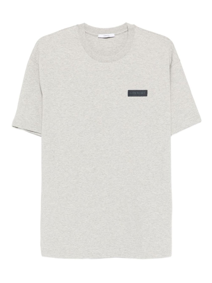 Givenchy Grey T-Shirt With Subtle Logo Patch