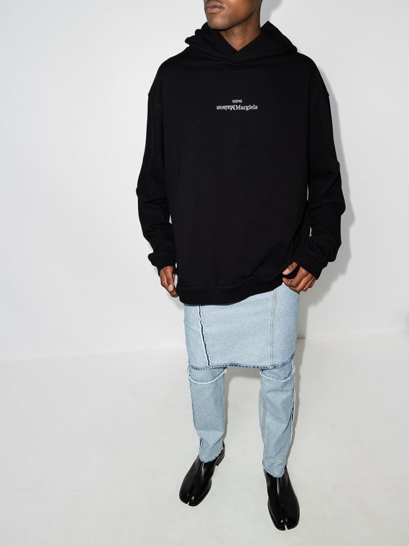 Maison Margiela Black Cotton Sweatshirt