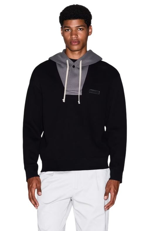Armani Exchange Regular Fit Sweatshirt Contrasting Hood