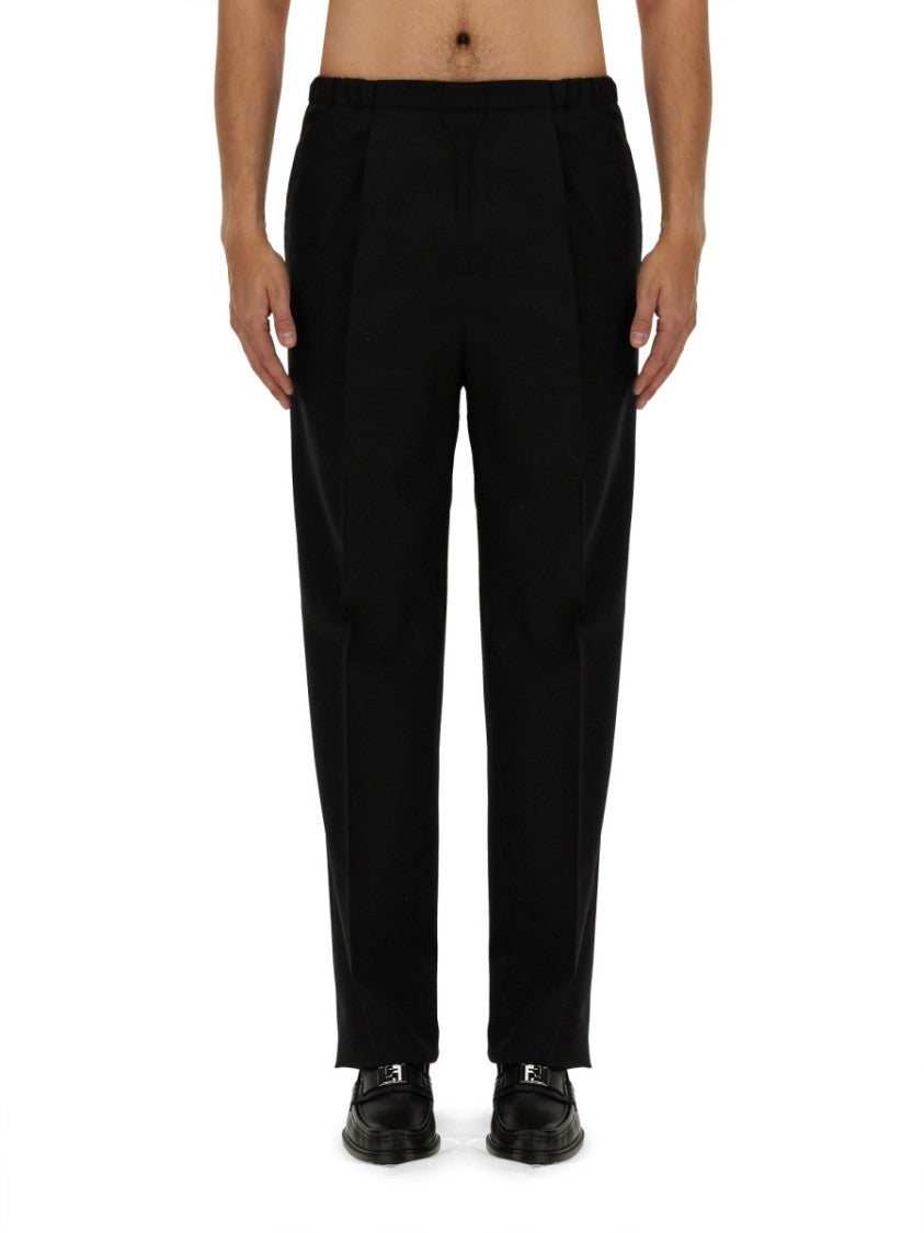 Fendi Tailored Black Wool Pants