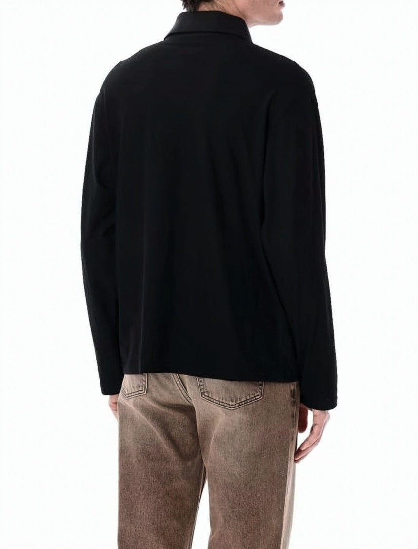 Our Legacy Long Sleeve Polo Shirt With Classic Collar And Design