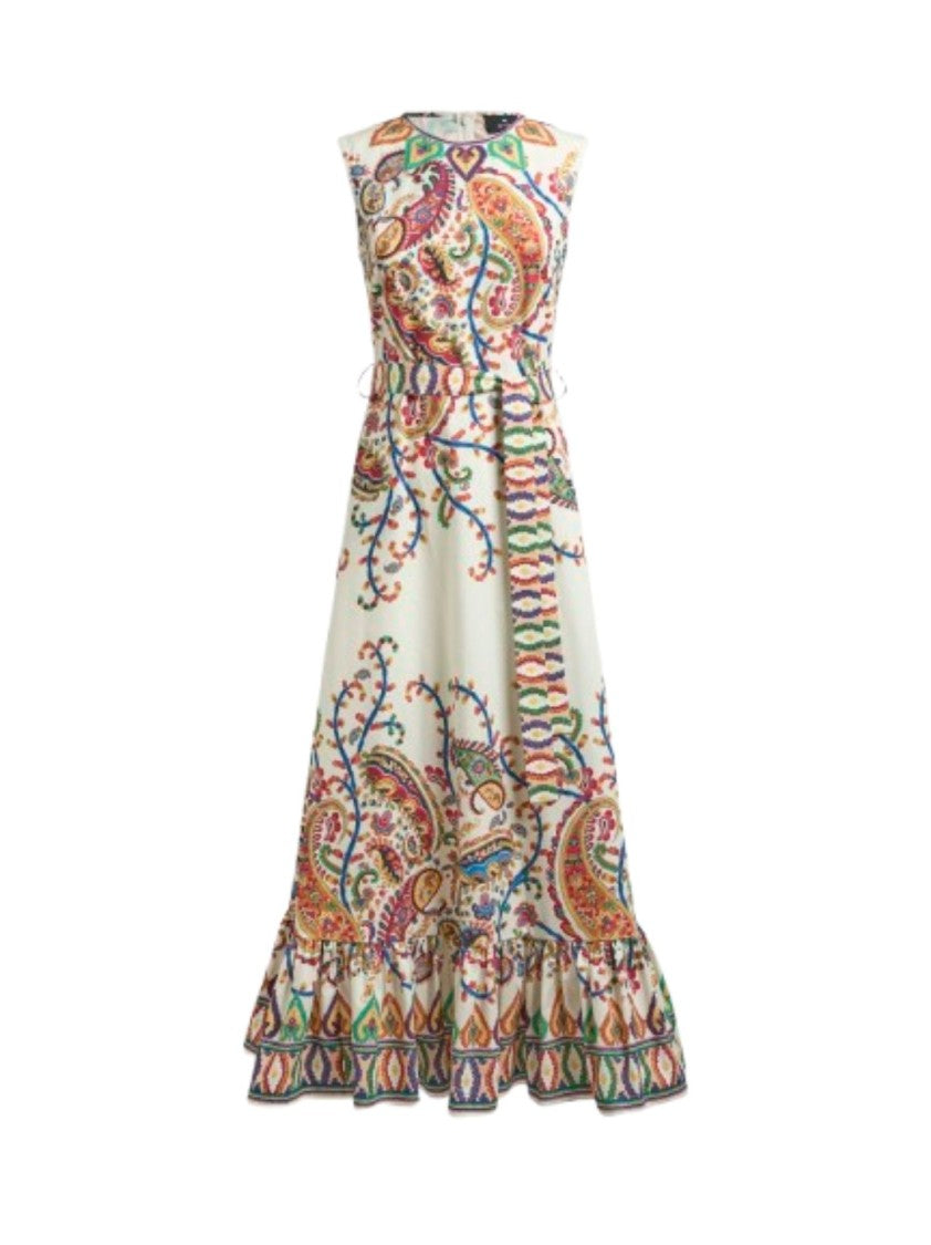 Etro Fit-And-Flare Maxi Dress With Floral