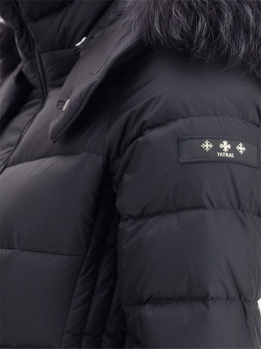 Tatras Quilted Down Coat With Detachable Fur-Trimmed Hood
