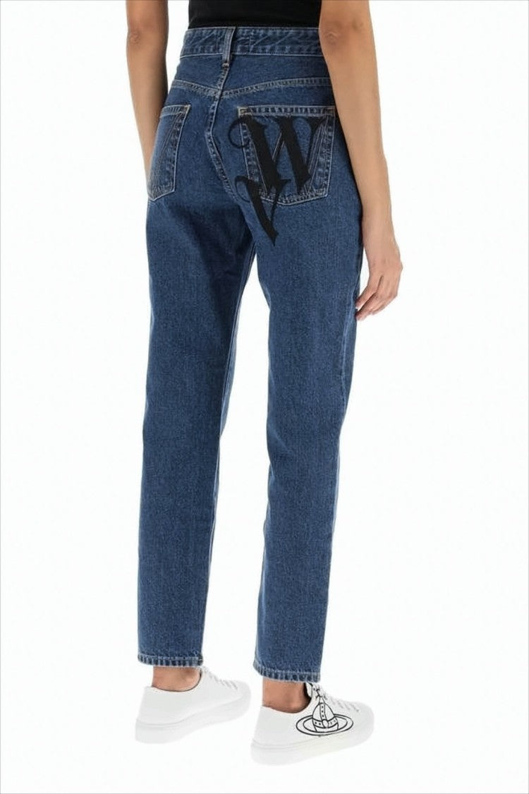 Vivienne Westwood Straight-Leg Denim Pants With Blue Wash