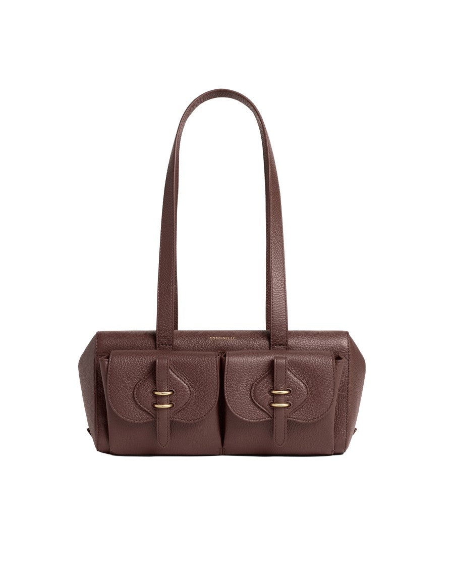 Coccinelle Mavery Pocket Leather Shoulder Bag