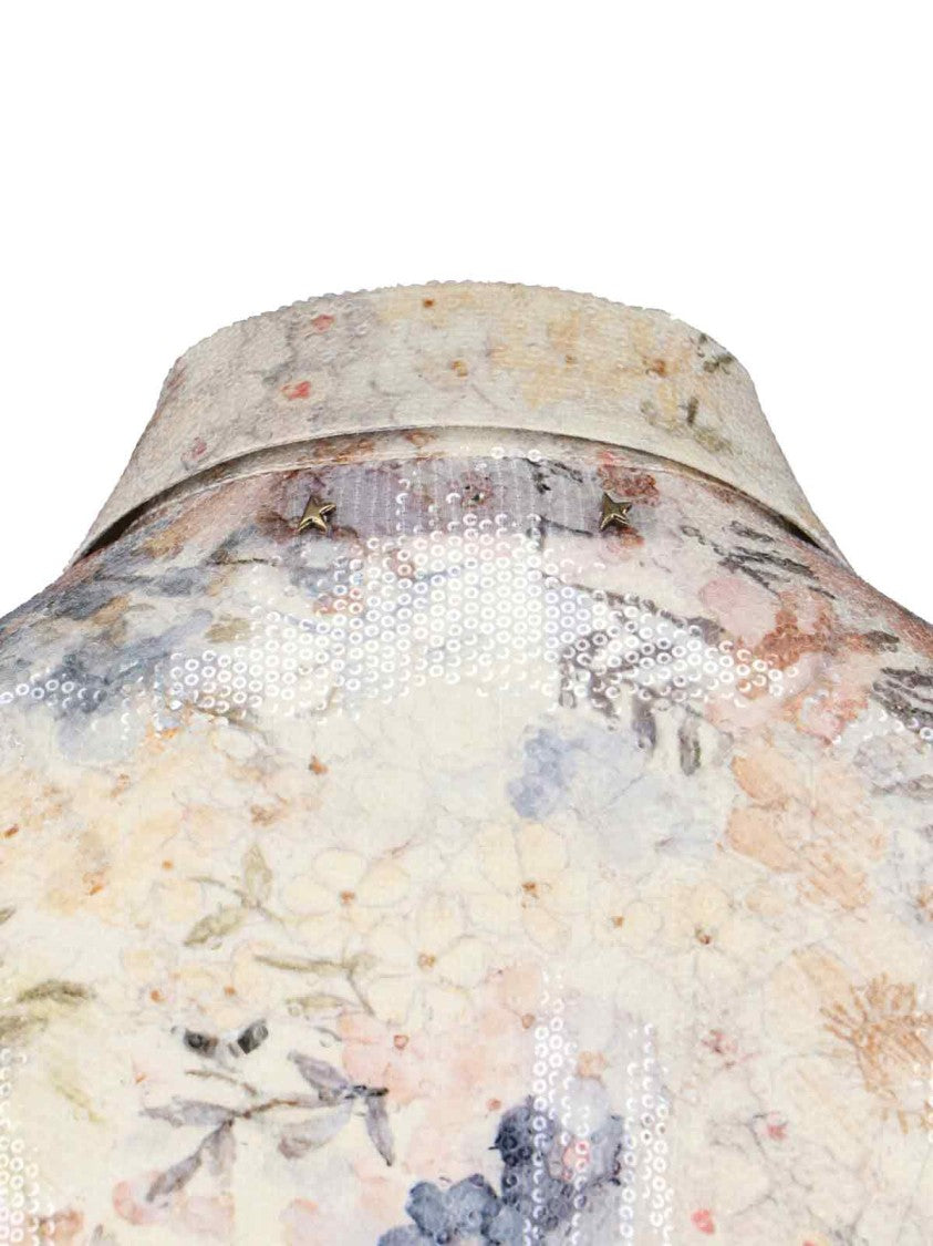 Golden Goose Floral Pleated Shirt – Multicolor