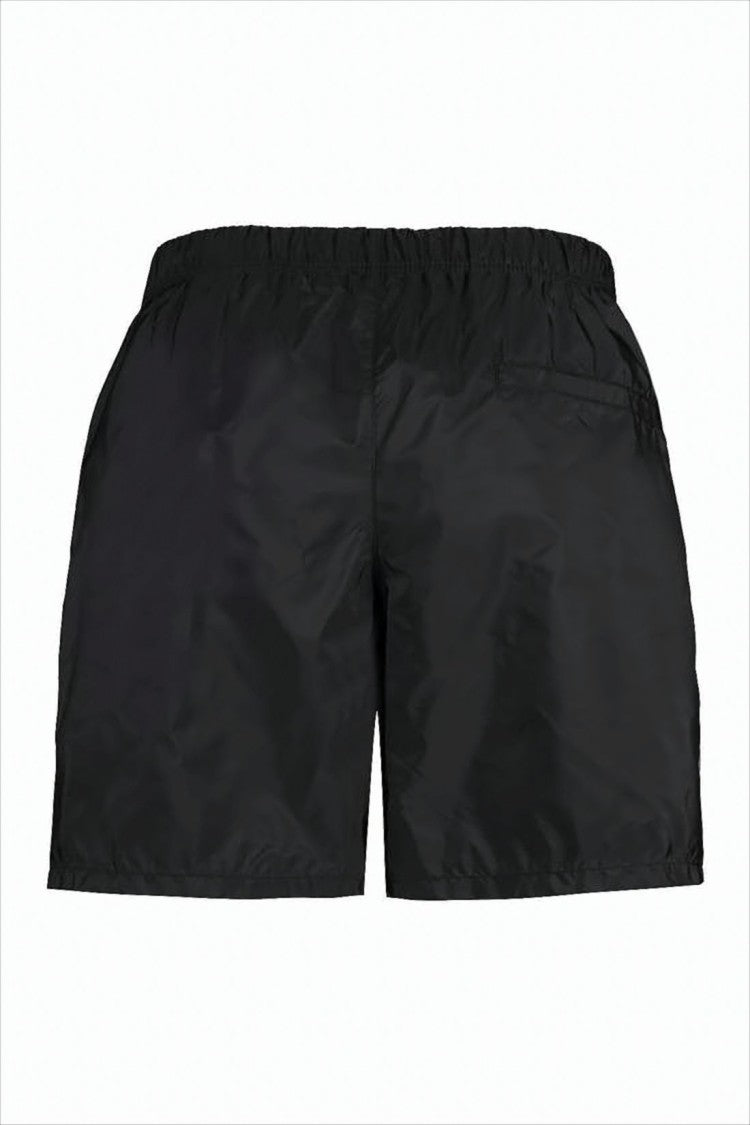 Prada Black Swim Shorts With Subtle Logo Detail