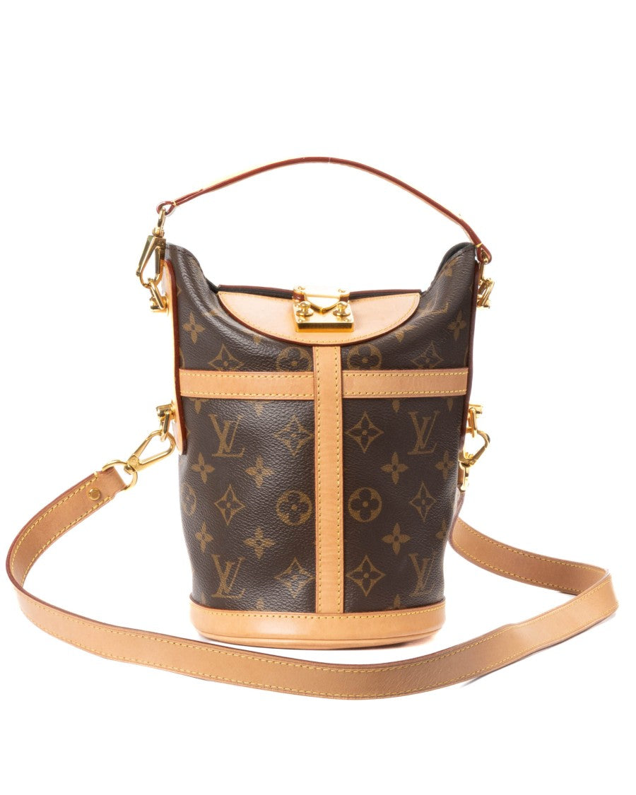 Louis Vuitton Brown Duffle Bucket Bb Monogram Canvas Bucket Bag