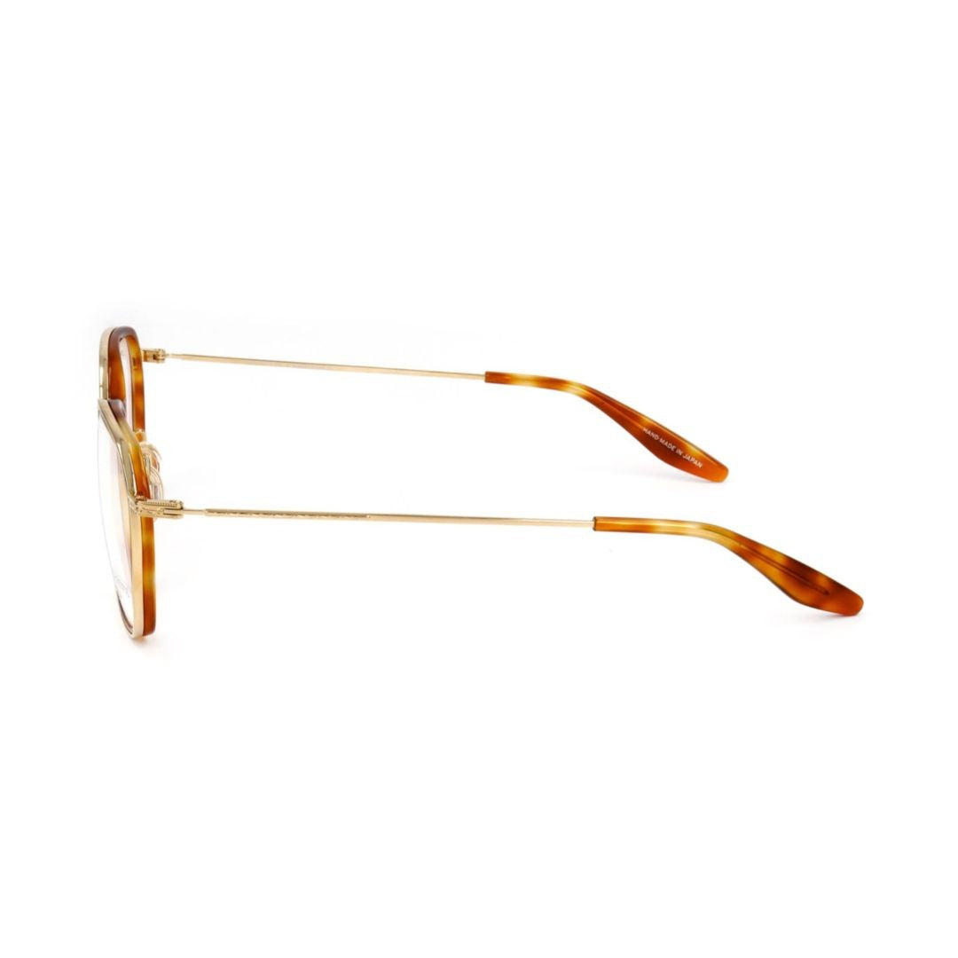 Barton Perreira Bp5044 480Zt Geometric Tortoiseshell Acetate Eyeglasses With Gold Metal Temples