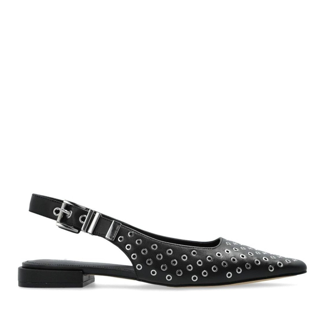 Michael Kors Black Darrington Leather Pointed Slingback Sneakers