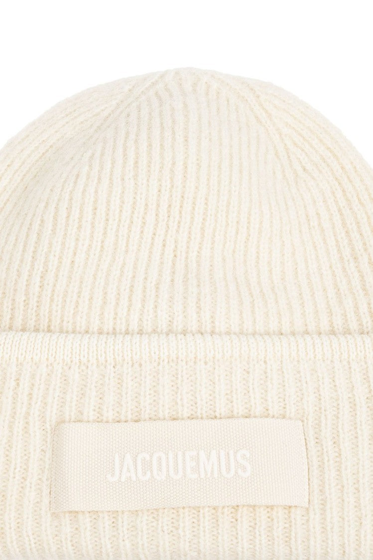 Jacquemus Ribbed Knit Beanie With Folded Cuff