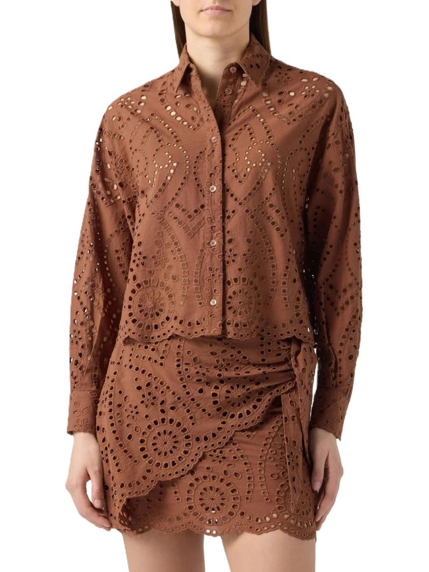 Mc2 Saint Barth Intricate Eyelet Embroidery Two-Piece Set