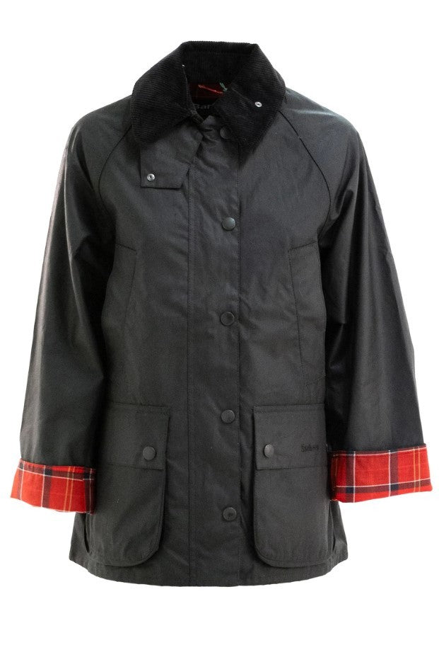 Barbour Waxed Cotton Bedale Jacket With Corduroy Collar