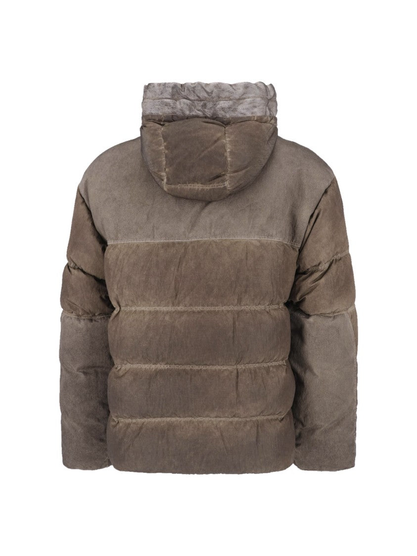 C.P. Company Hooded Padded Jacket With Unique Goggle Lenses
