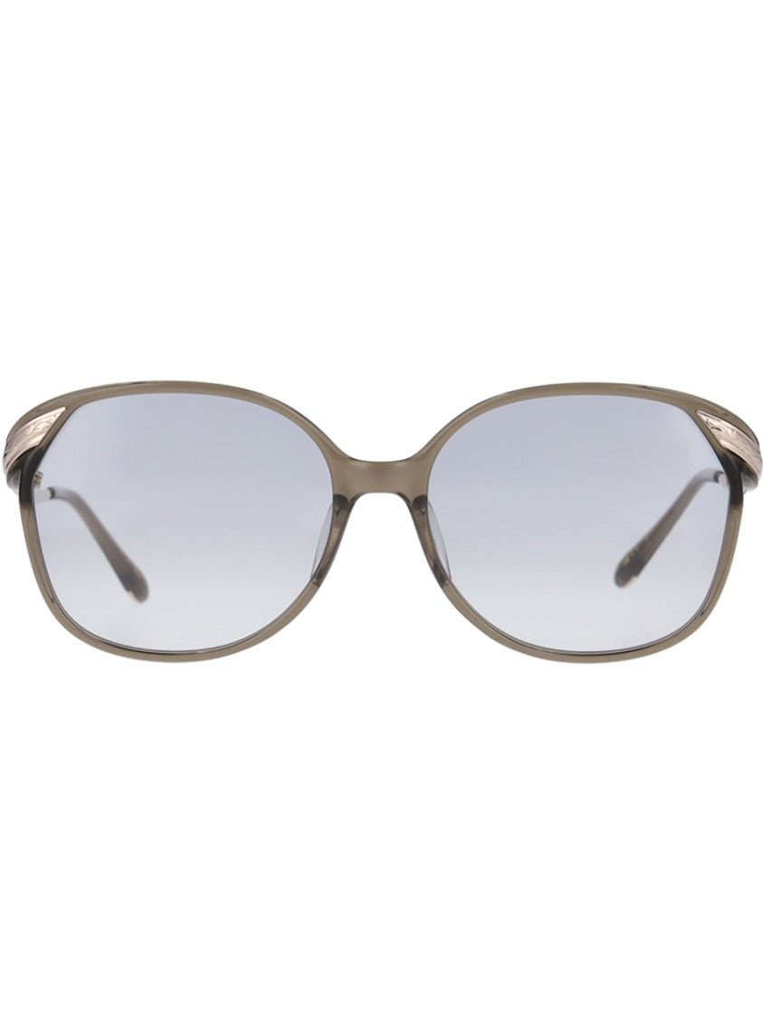 Yellows Plus Grey Acetate Sunglasses With Contemporary Frame Design