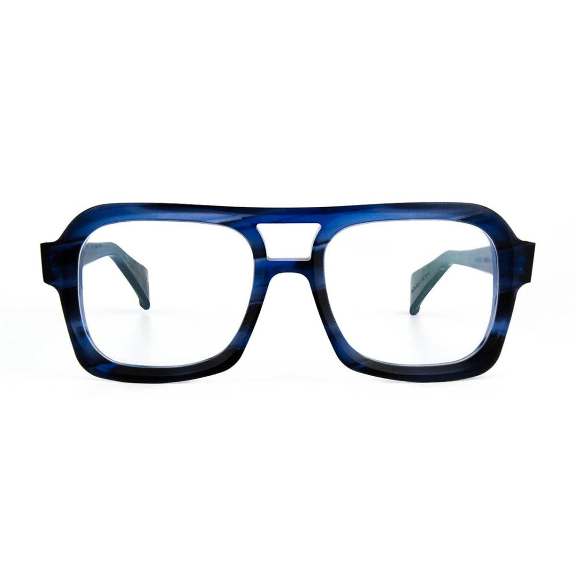 Dandy's Blue Sawyer Rough Acetate Pilot Sunglasses