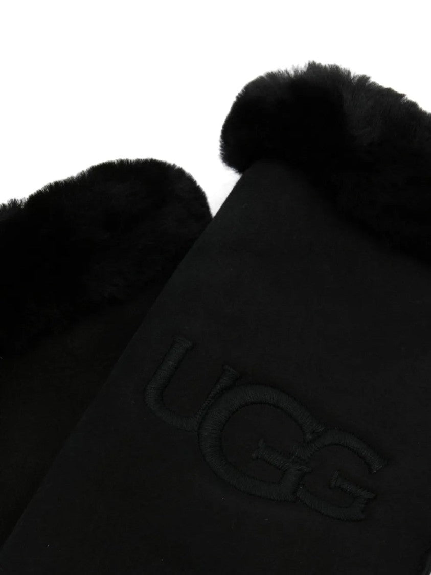 Ugg Casual Black Leather Gloves
