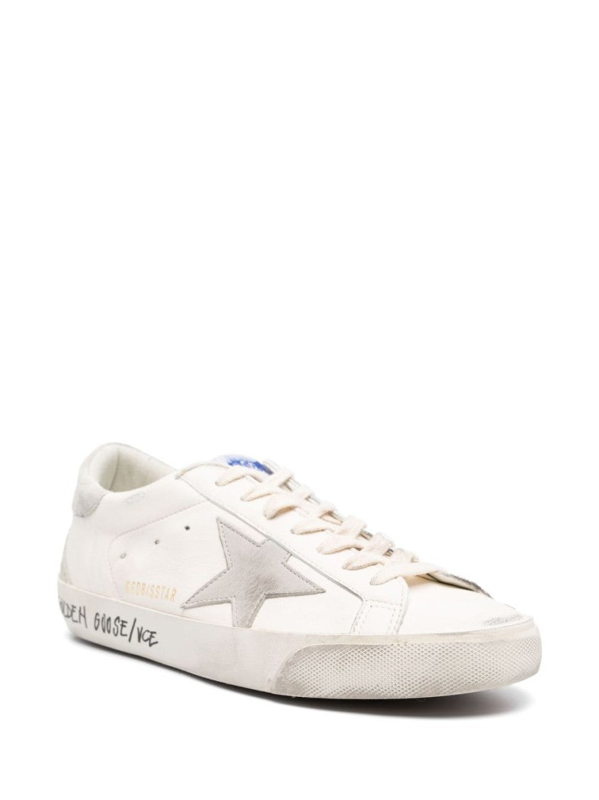 Golden Goose Off-White Calf Leather Sneakers With Signature Star Patch