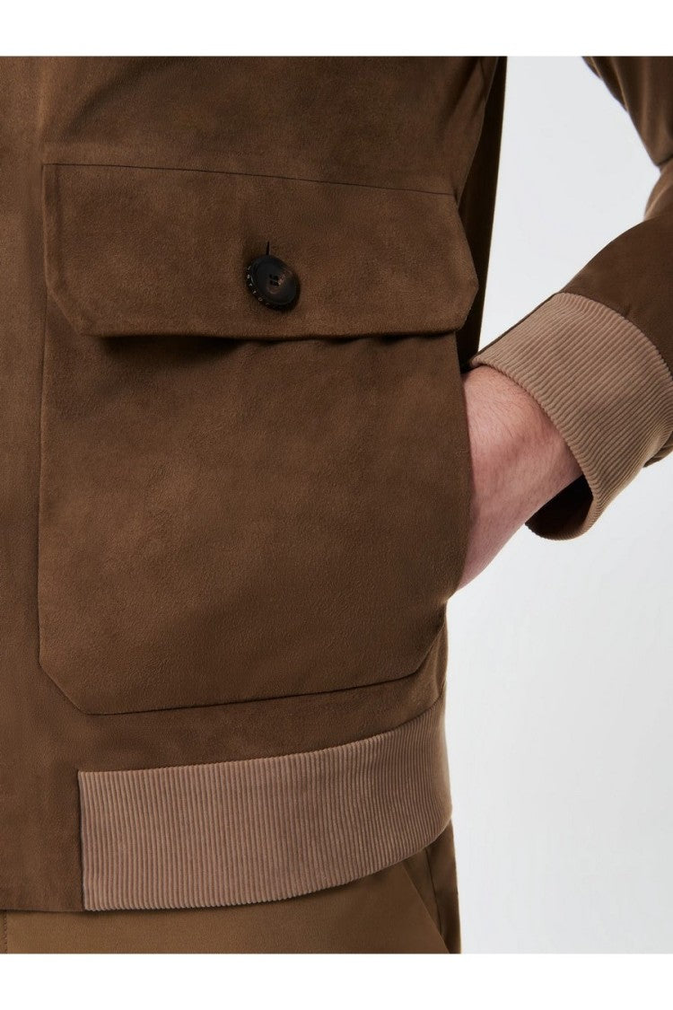 Rrd Beige Lightweight High Collar Modern Jacket