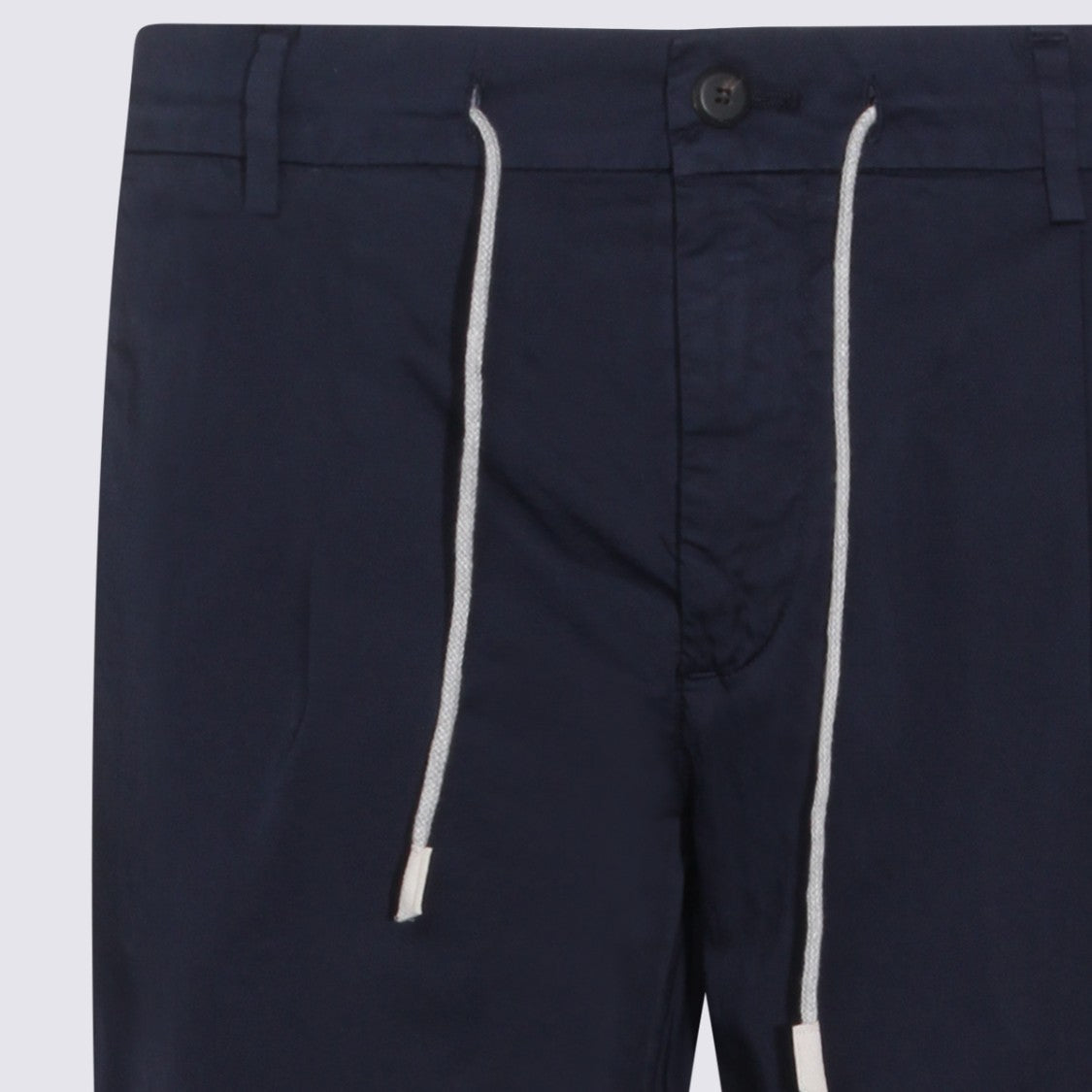 Eleventy Classic Tailored Blue Trousers With Straight Leg Design
