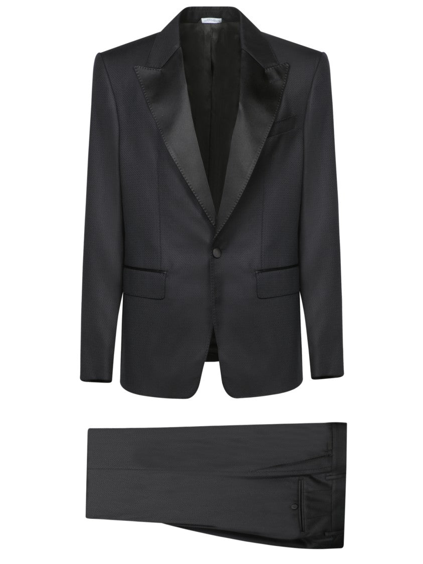 Dolce & Gabbana Two-Piece Suit With Textured Fabric