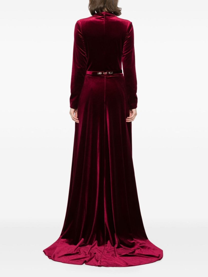Saiid Kobeisy Velvet Long Dress