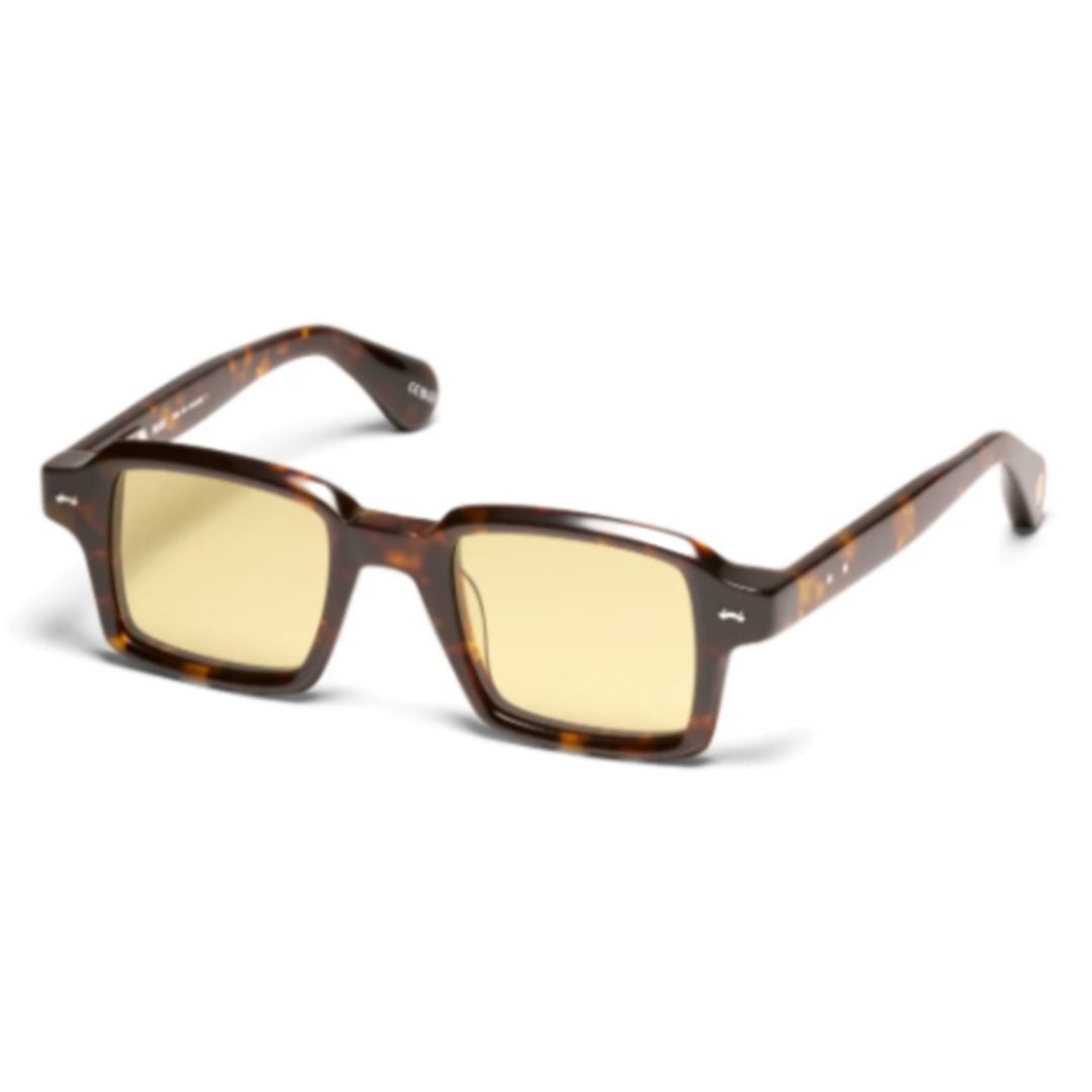 Peter And May Numero Rectangular Acetate Sunglasses With Tortoise Shell Pattern