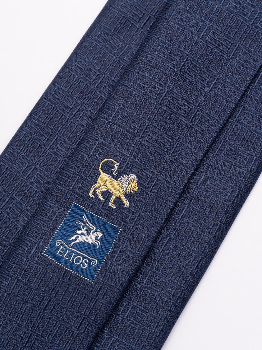 Elios Silk Tie Featuring Zodiac Sign Motif
