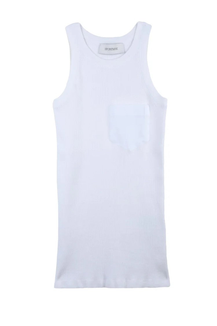Sportmax Aia Viscose And Polyester Top - White
