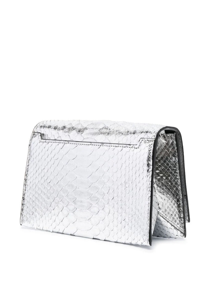 Tom Ford Tf Disco Silver Python Bag