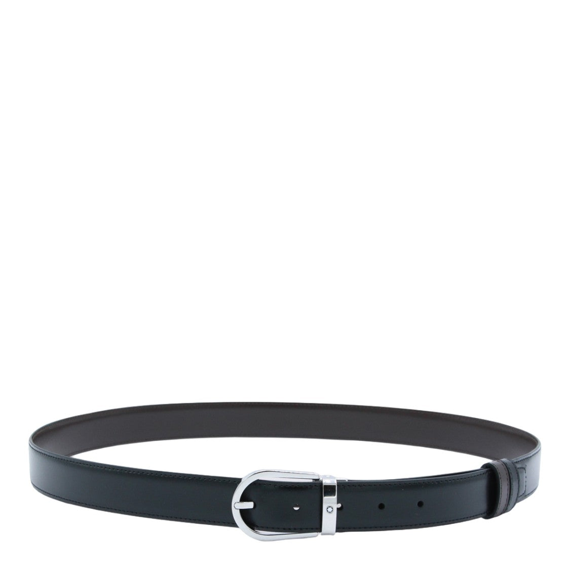 Montblanc Black Leather Belt