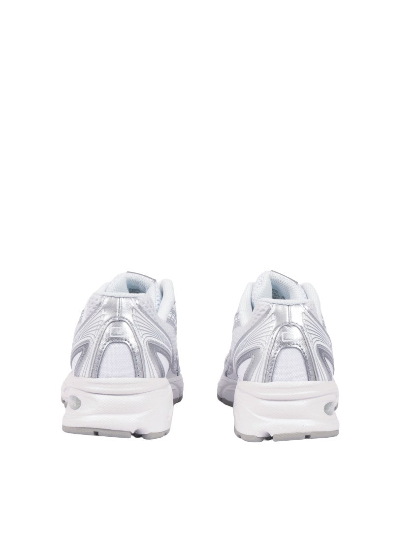 New Balance White Silver V2 Retro Sneakers