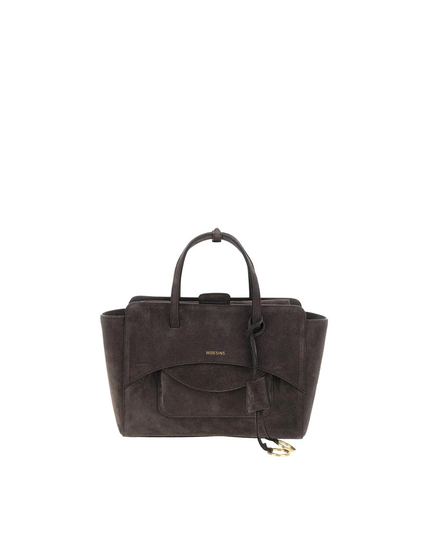 Hidesins Suede Leather Magnetic Closure Shoulder Bag