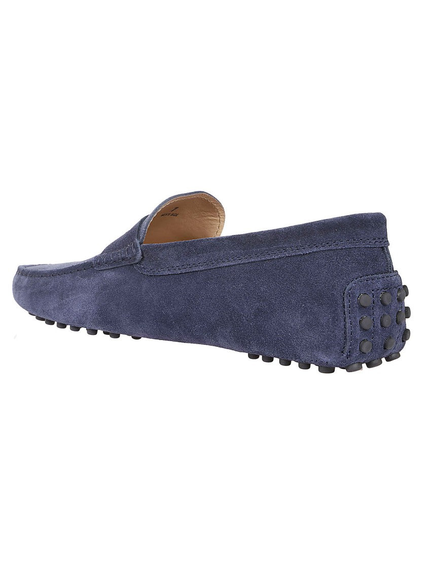 Tod's Streamlined Leather Moccasin Loafers With Pebble Outsole