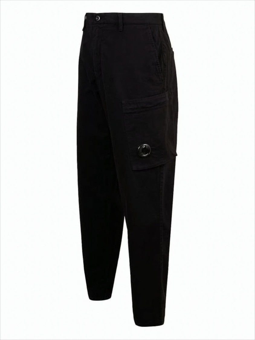 C.P. Company Straight Fit Cargo Pants With Circular Lens Detail