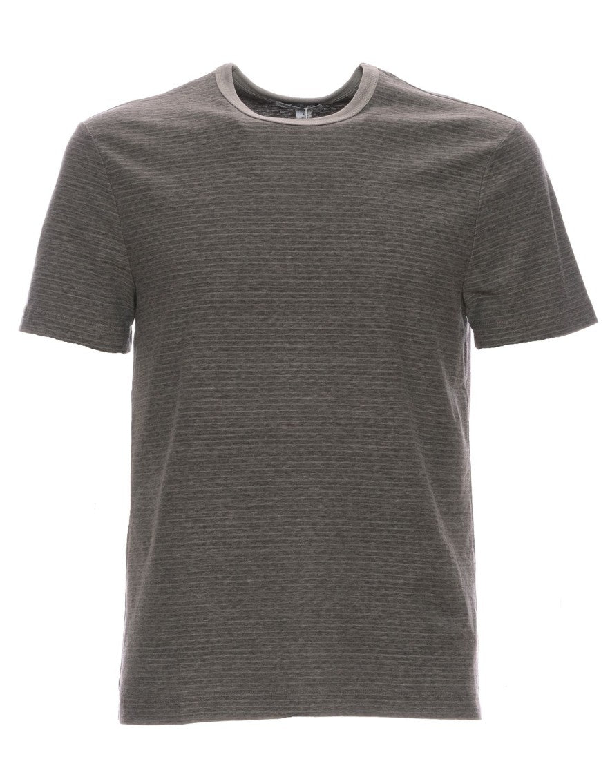 James Perse Grey Mrms3170 Pvrp Short-Sleeve Crew Neck Cotton-Blend T-Shirt