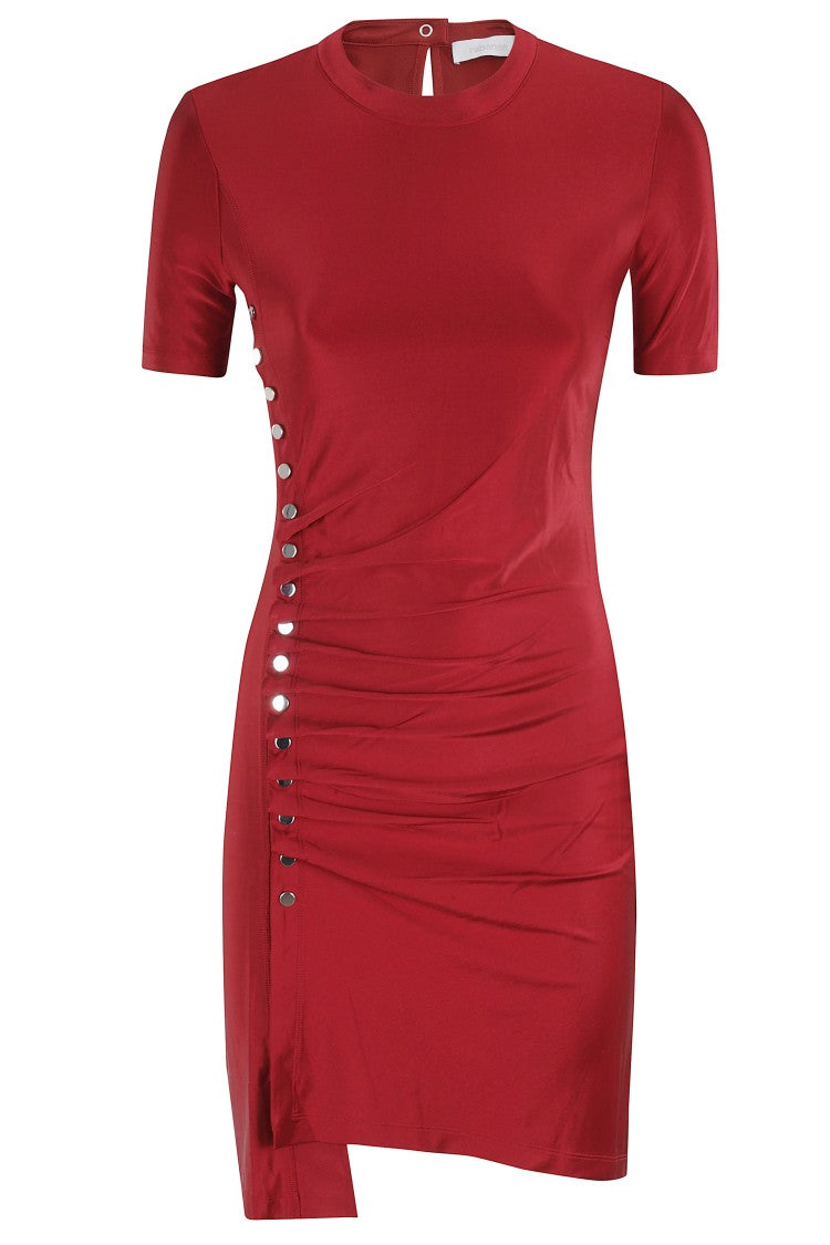 Rabanne Asymmetrical Hem Mini Dress