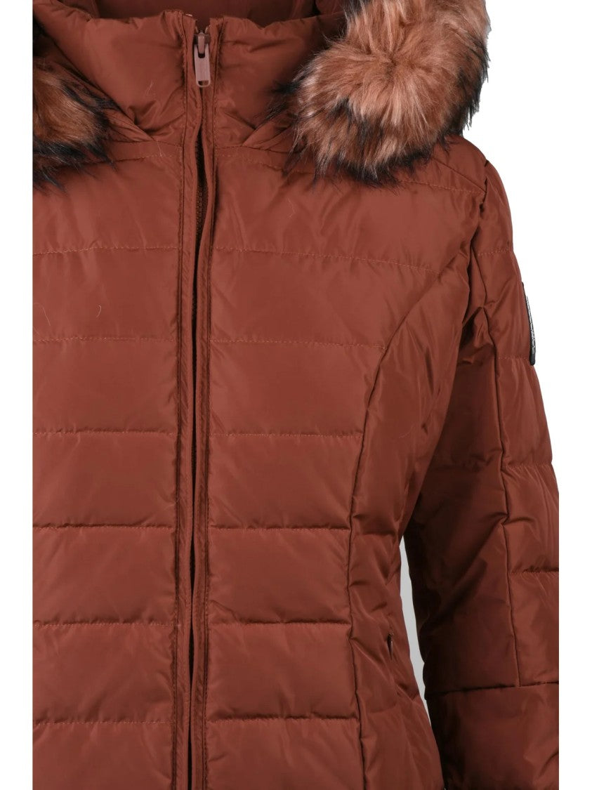 Bomboogie Copper Quilted Polyester Short Down Jacket