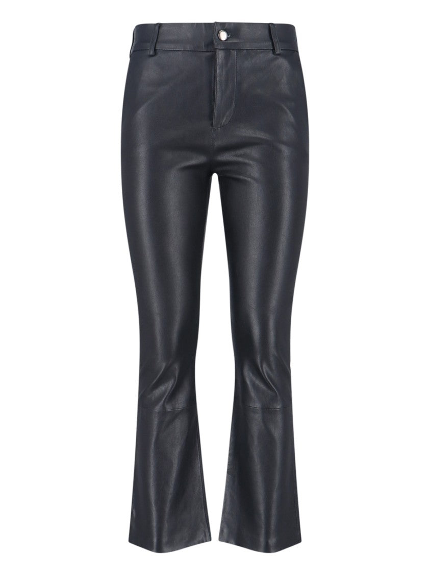 Novelle Straight-Leg Black Trousers With Structured Waistband