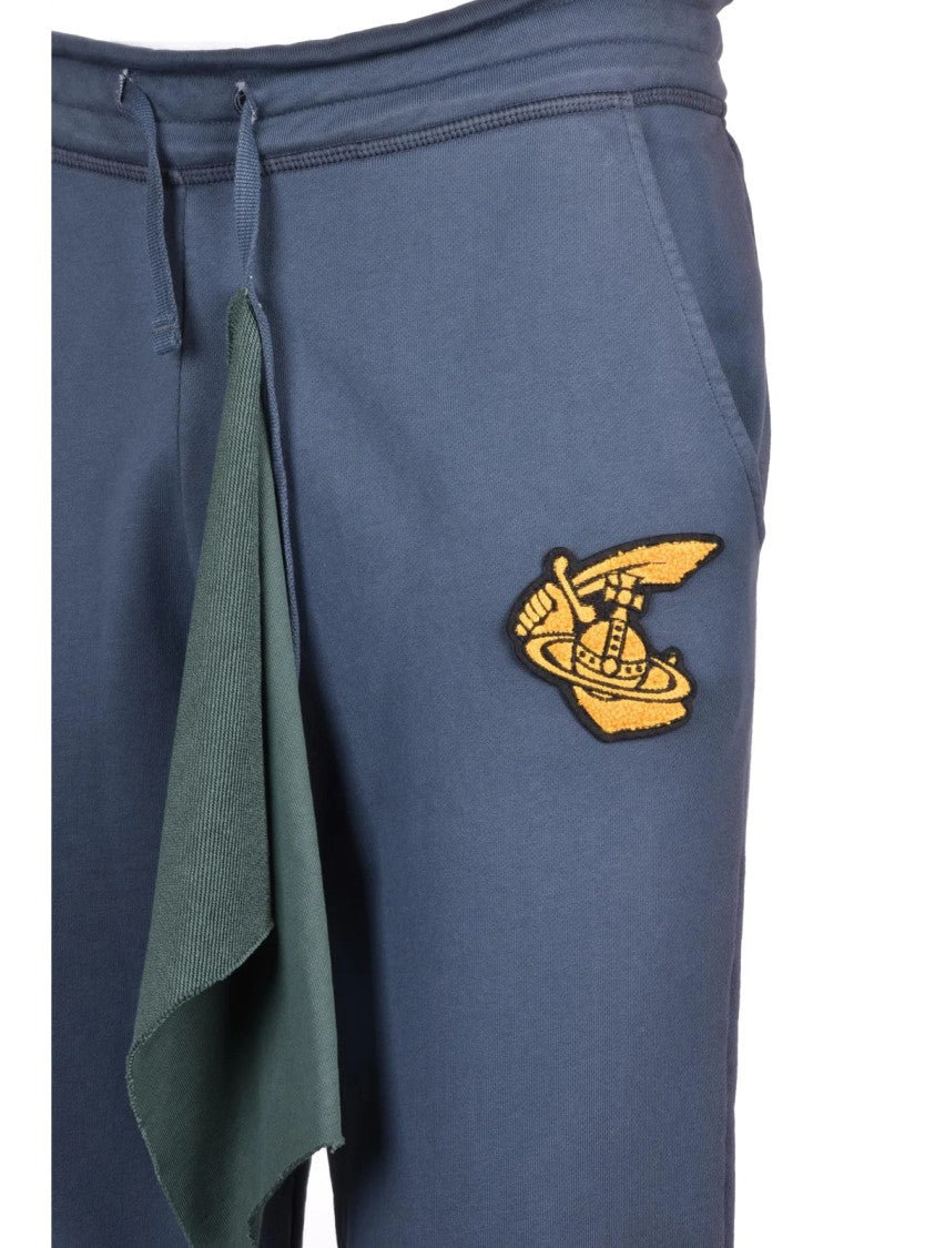 Vivienne Westwood Anglomania Relaxed-Fit Cotton Sweatpants With Embroidered Emblem